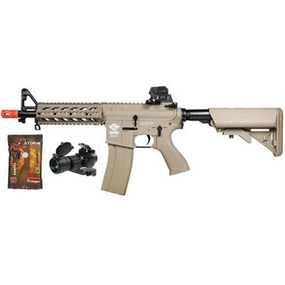 M4 A1 CARBINE TAN VS-PACK CON PALLINI E RED DOT KIT RISPARMIO FUCILI  ELETTRICI - IlSemaforo