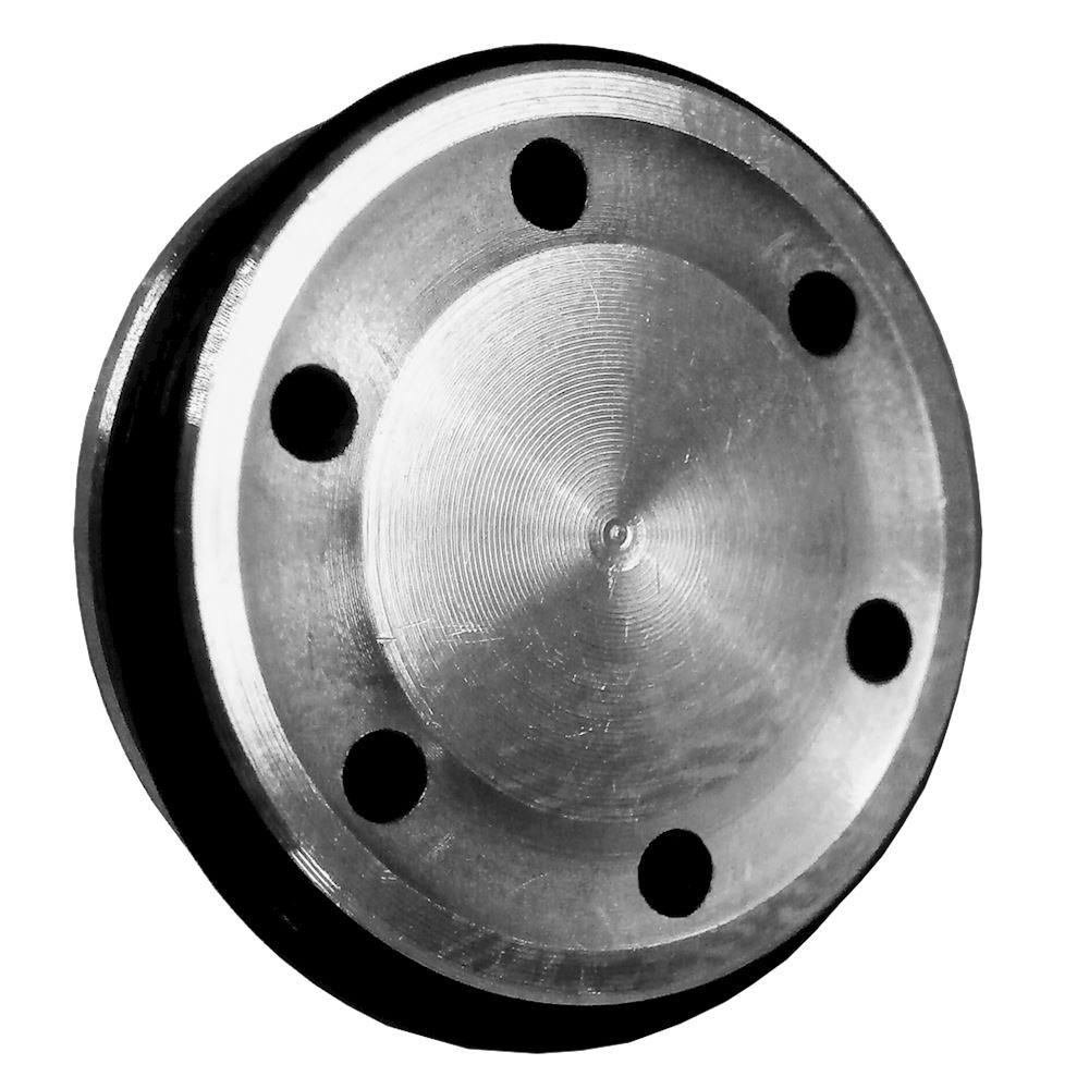 Cuscinetto per cric idraulico in gomma, 65 mm x 25 mm, con dado, per cric ed elevatori, ideale