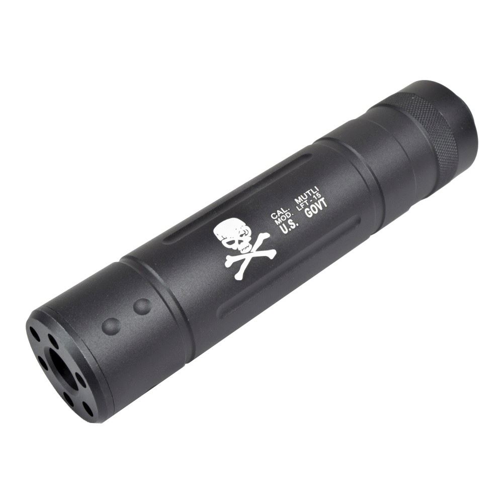 SILENZIATORE SPECIAL FORCES NERO FULL METAL 155MM SINISTRO SILENZIATORI -  IlSemaforo