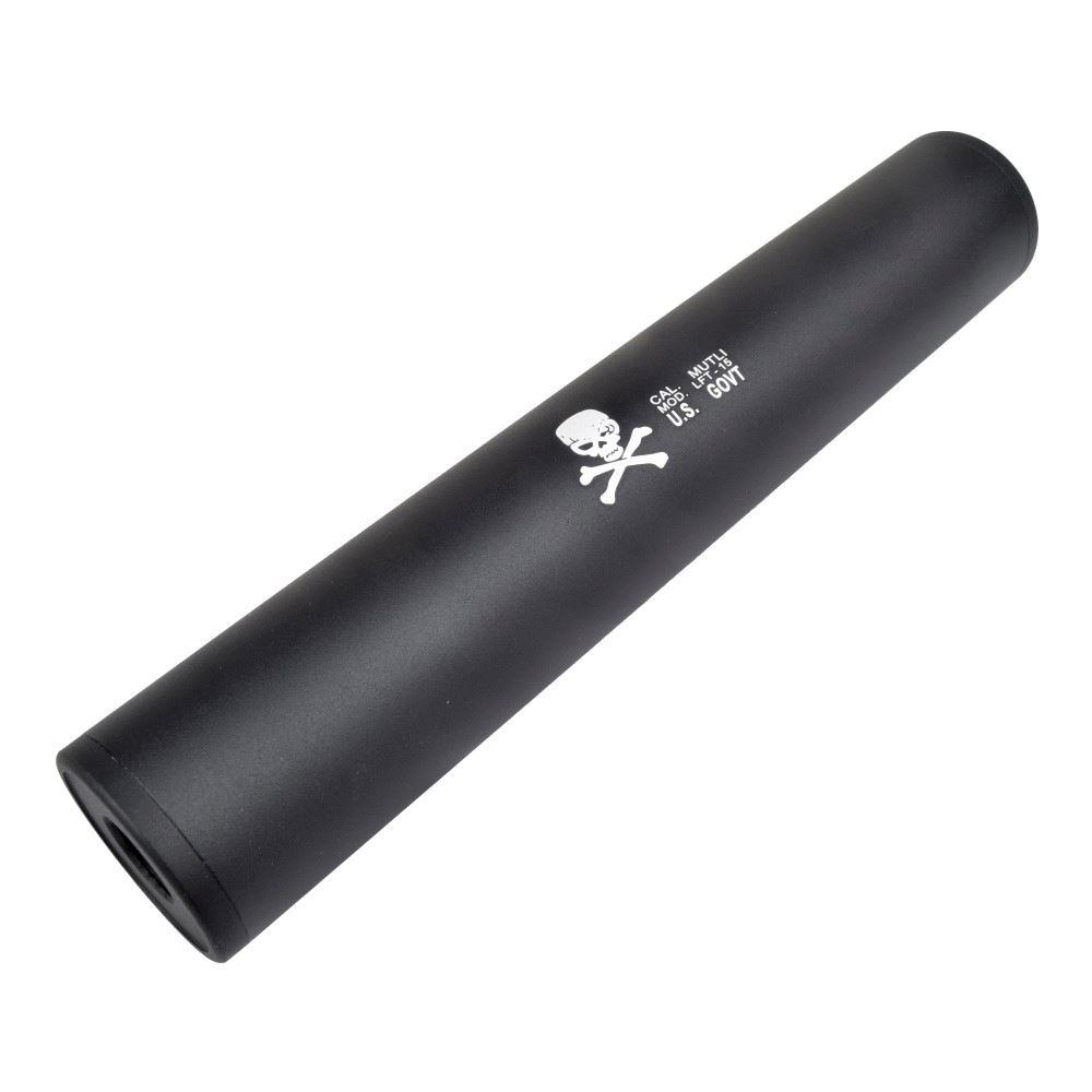 BLACK NATO SILENCER 5.56 FULL METAL DOUBLE THREAD SILENCER - IlSemaforo