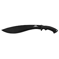 MACHETE COUGAR BRUNITO 50CM CON LATO SEGHETTATO MANICO PVC NERO COLTELLI DA  CACCIA - IlSemaforo