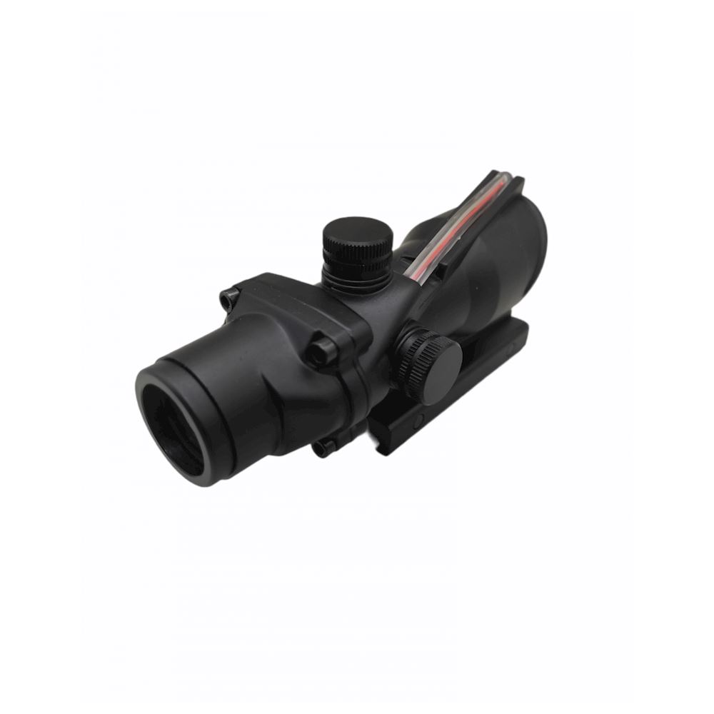 Mirino ACOG 4x32 Con Chevron In Fibra Ottica – Reticolo Illuminato Senza Batterie, Alloggiamento In Alluminio 7075-T6, Per Calibro .223