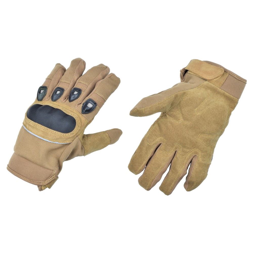 TACTICAL GLOVES M-PACT LEATHER FRAME TAN GLOVES - IlSemaforo