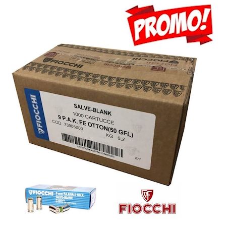 Fiocchi 9 mm a salve - blank (50 pz).