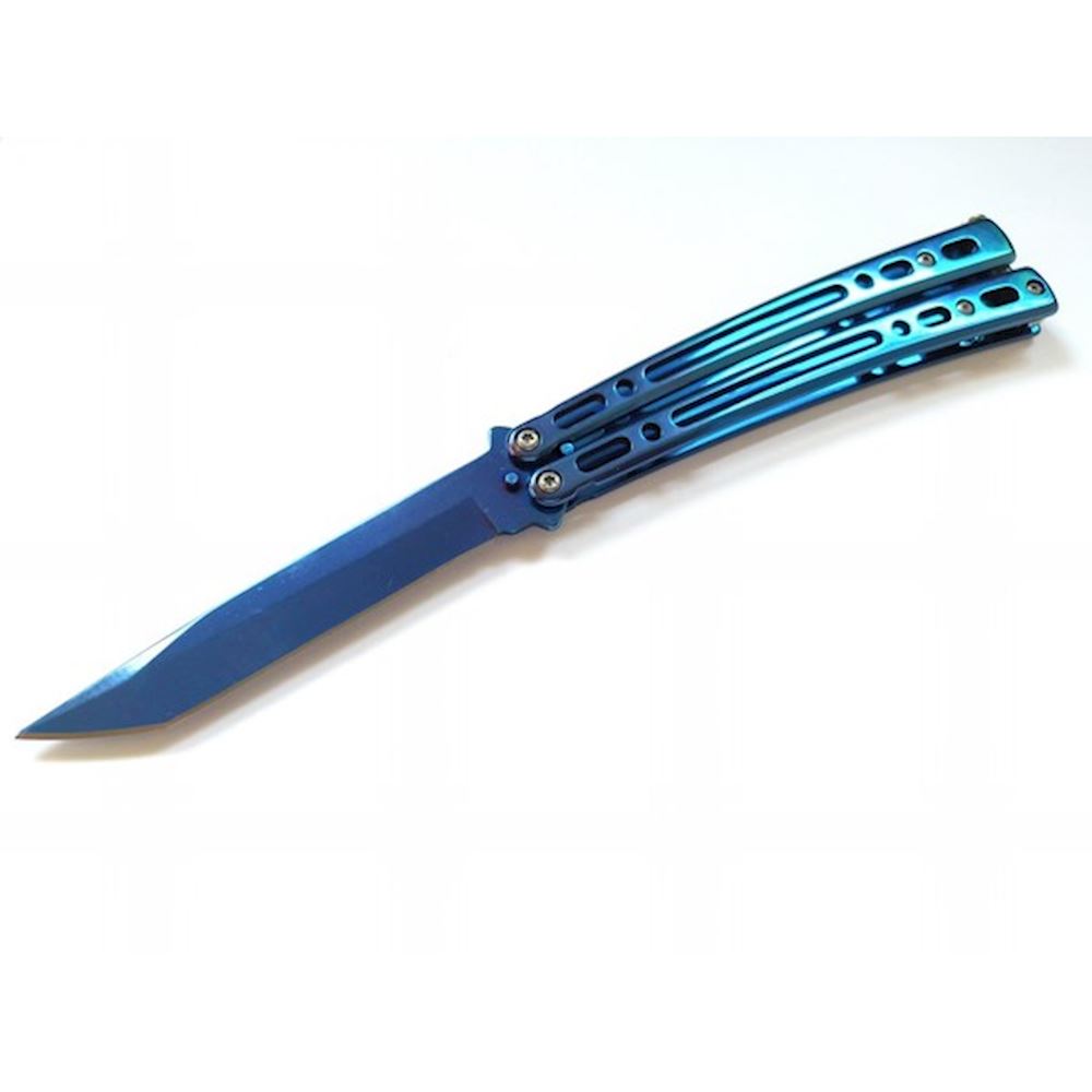 Coltello a scatto marca Haller Stiletto blu