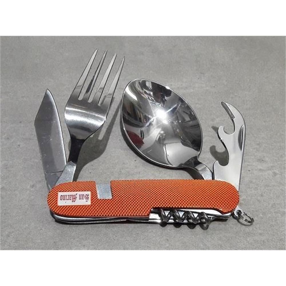 Set Posate Da Viaggio Ferrino - Cucchiaio, Forchetta E Coltello Piegevoli Blu - Foto 11