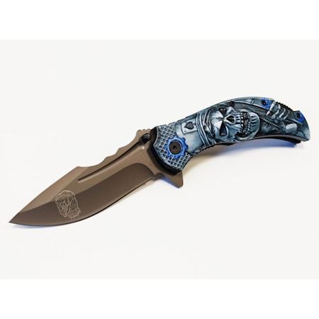 KNIFE RAIN BLUE 9CM BLADE POCKET KNIVES - IlSemaforo