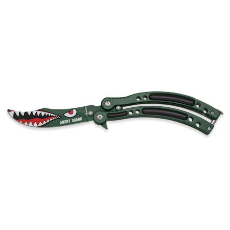 COLTELLO BUTTERFLY MONOFILO HUNGRY SHARK COLTELLI BUTTERFLY - IlSemaforo