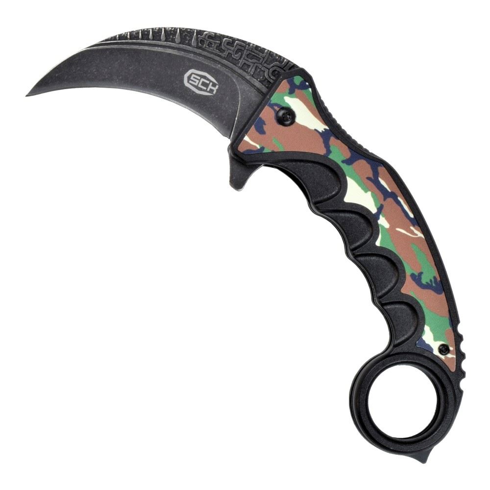 KARAMBIT FOLDABLE KNIFE WOODLAND POCKET KNIVES - IlSemaforo