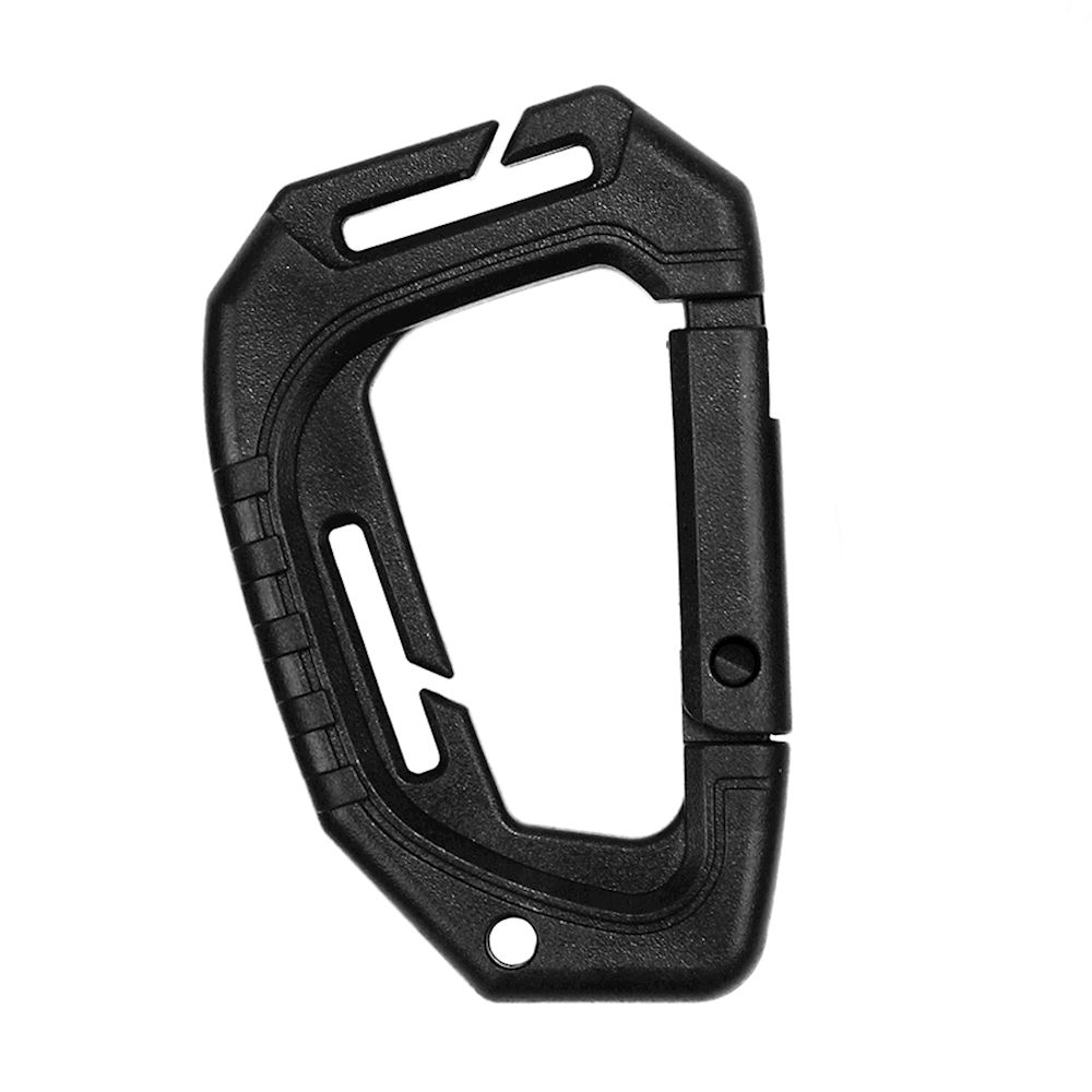 Black Plastic Carabiner Hook