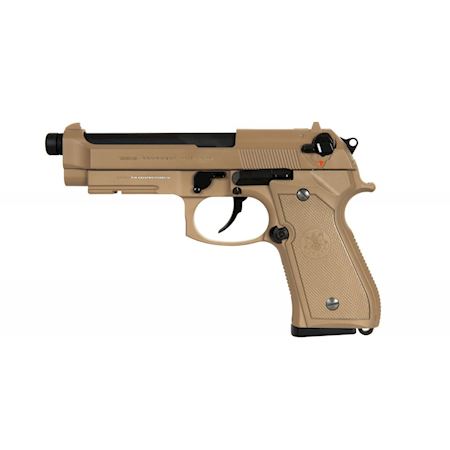 Pistola M9 Military Beretta Chrome Stainless Gas Scarrellante