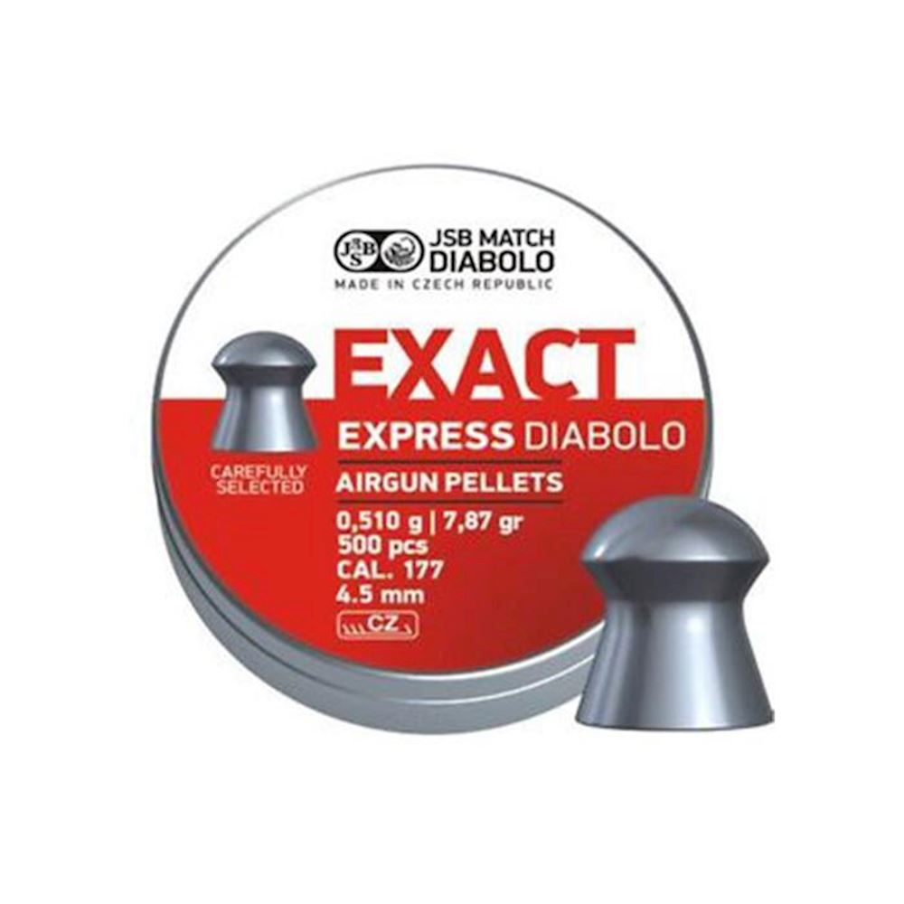 PELLETS EXACT EXPRESS DIABOLO CAL.4,52MM(.177) 0.51G PELLETS 4,5mm -  IlSemaforo