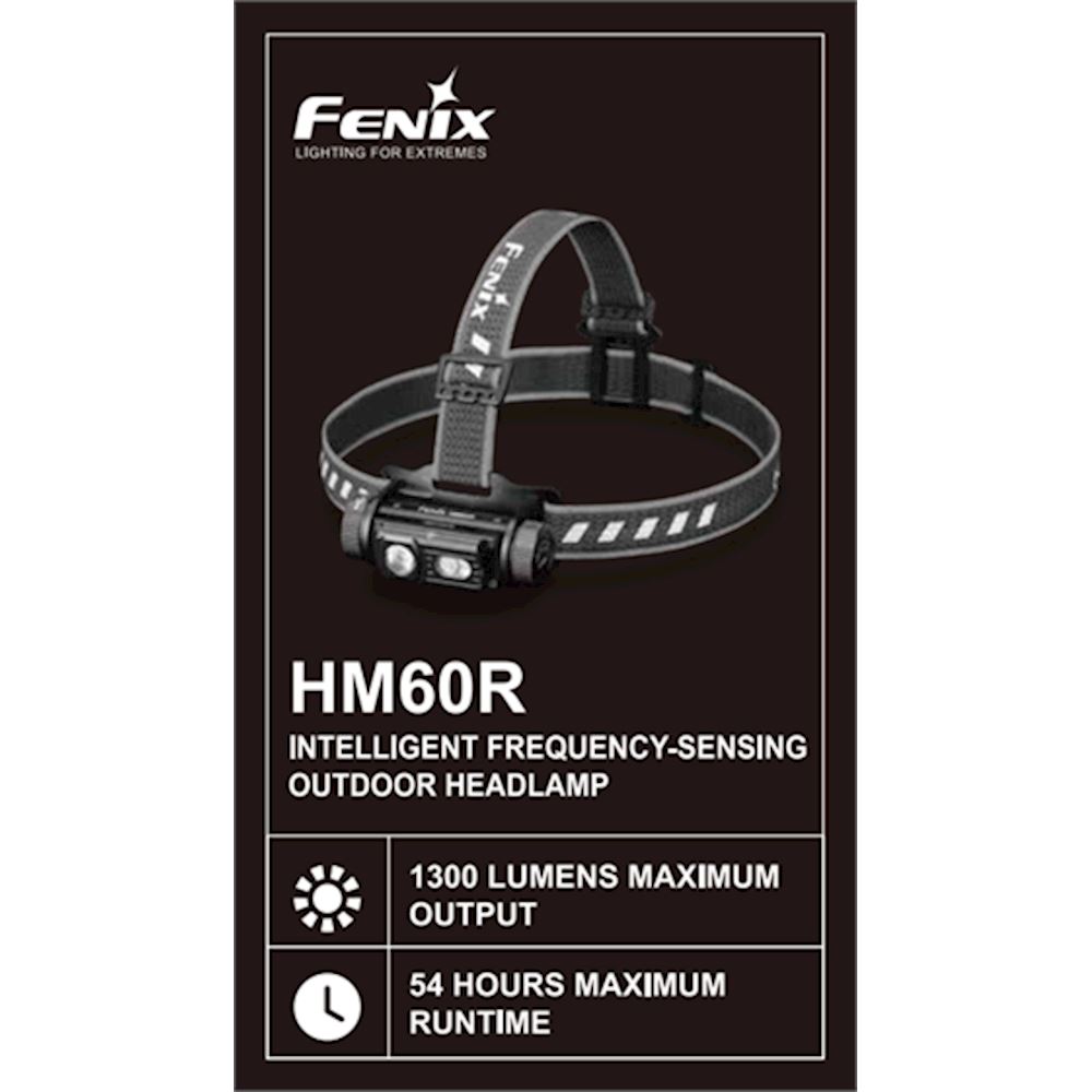 Torcia frontale LED ricaricabile FENIX HM60R 1300 lumen - TuttoBatterie