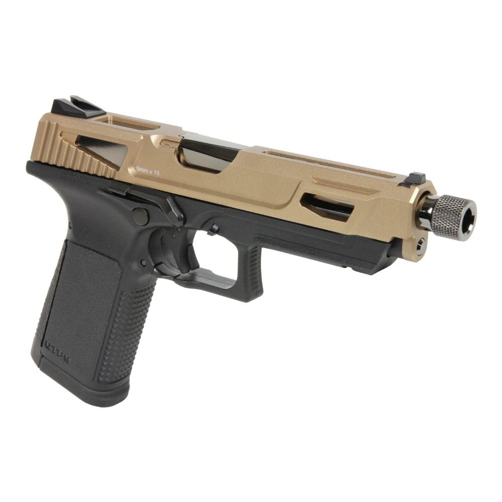 GTP9 TACTICAL GAS BLOWBACK METAL SLIDE TAN GREEN GAS BLOWBACK PISTOLS -  IlSemaforo