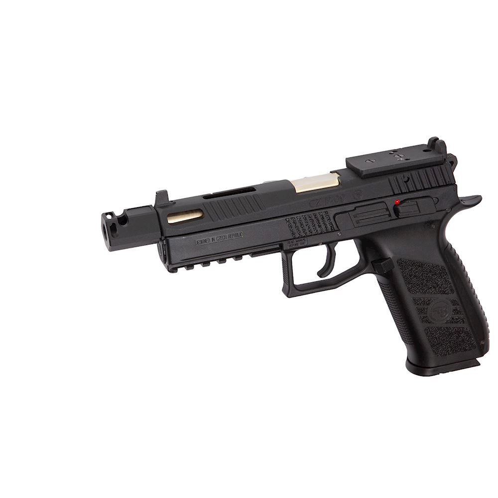 トイガン Carbon8 CZ P-09 co2 Black ASG CZ P-09 Suppressor Ready CO2 Airsoft GBB Pistol (Color