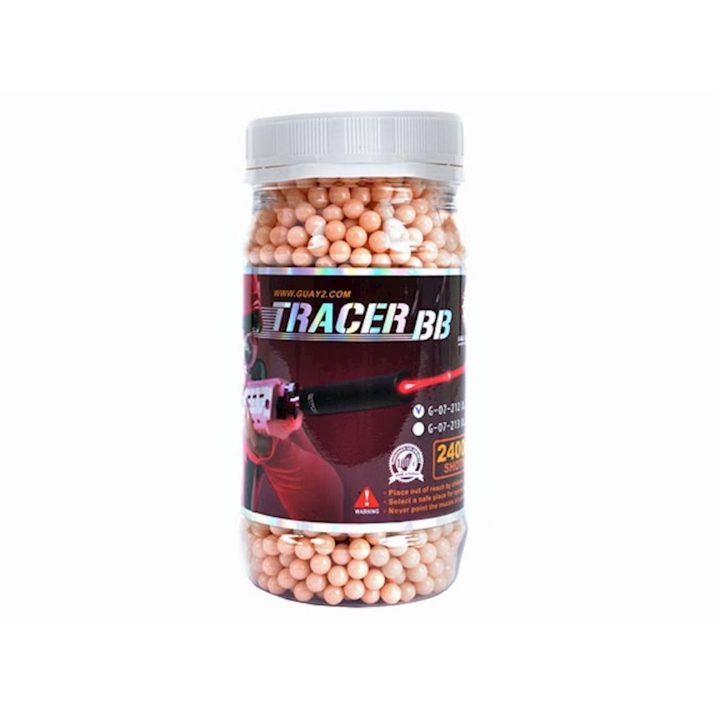 G&G TRACER BB 0.20G BOTTLE 2700 BB RED TRACER BB'S - IlSemaforo