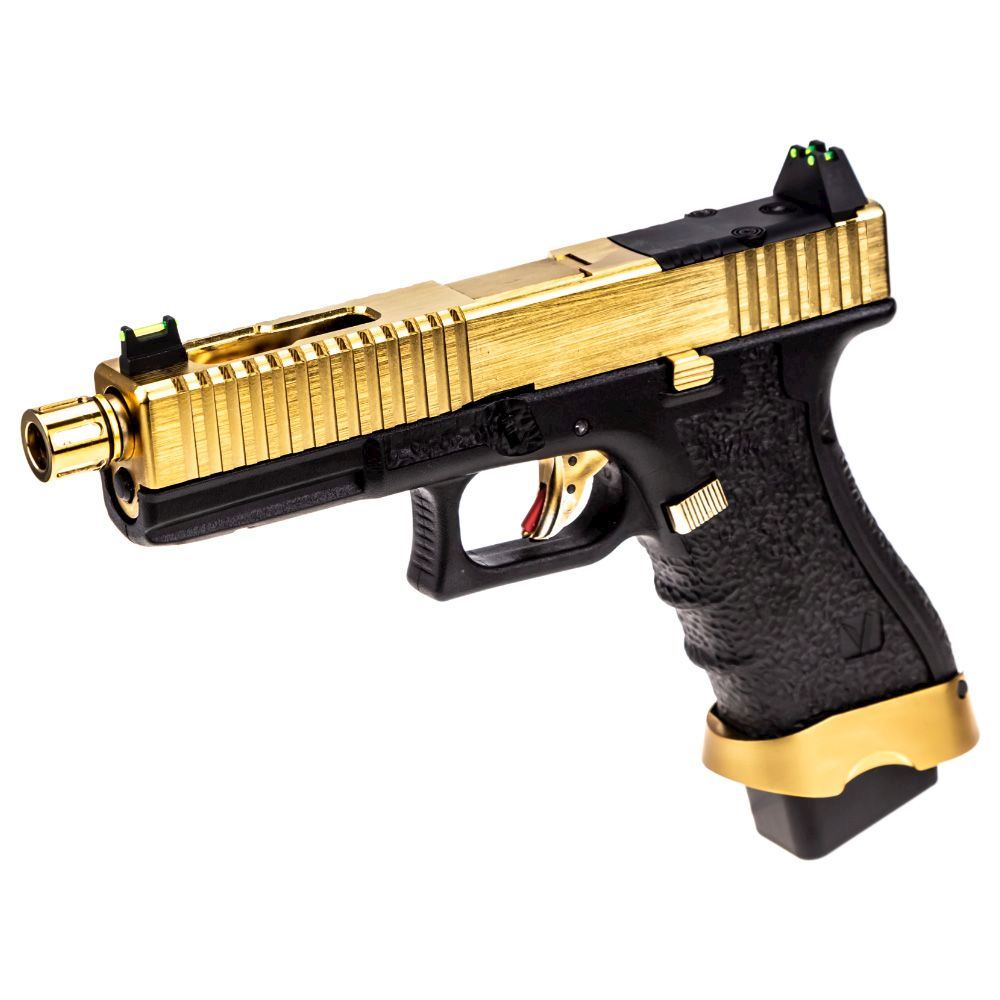 G17 CUSTOM GAS BLOWBACK BLACK GOLD GREEN GAS BLOWBACK PISTOLS IlSemaforo