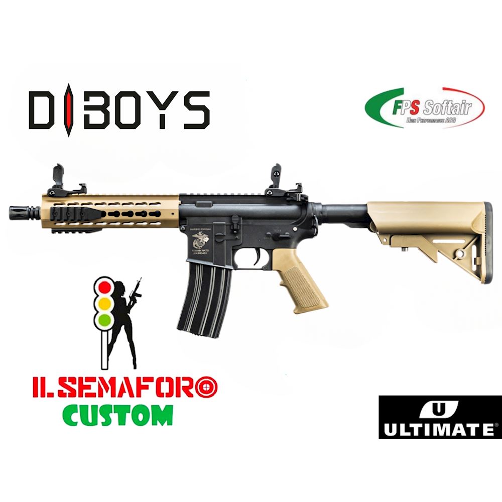 M4 CQB RIS KEYMOD BLACK / TAN UP-GRADE MODIFIED/CUSTOM