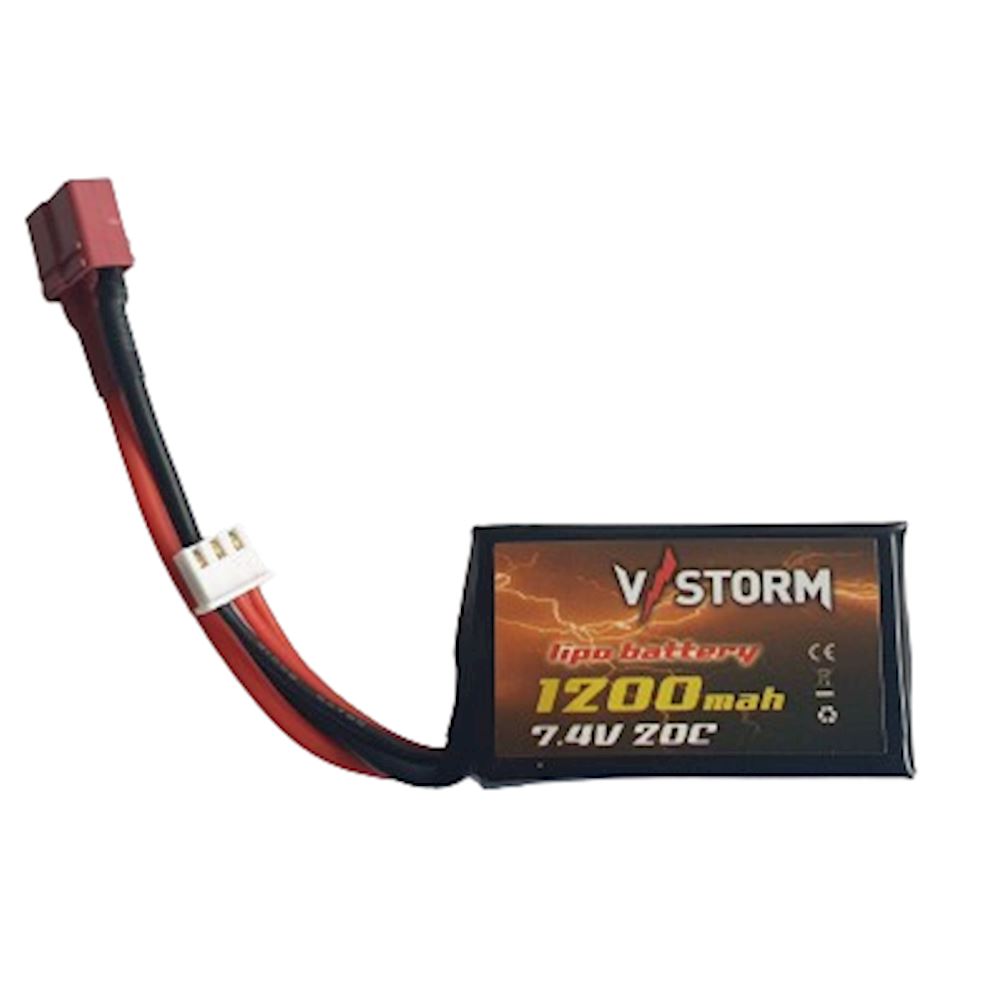 Batteria Softair Nuprol LiPo 1200mAh 7.4V – Configurazione PEQ (Piccola Tamiya)