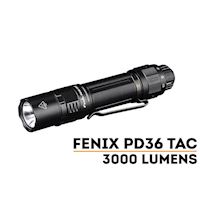 TORCIA FENIX LED PD36 TAC 3000 LUMEN RICARICABILE TORCE - IlSemaforo