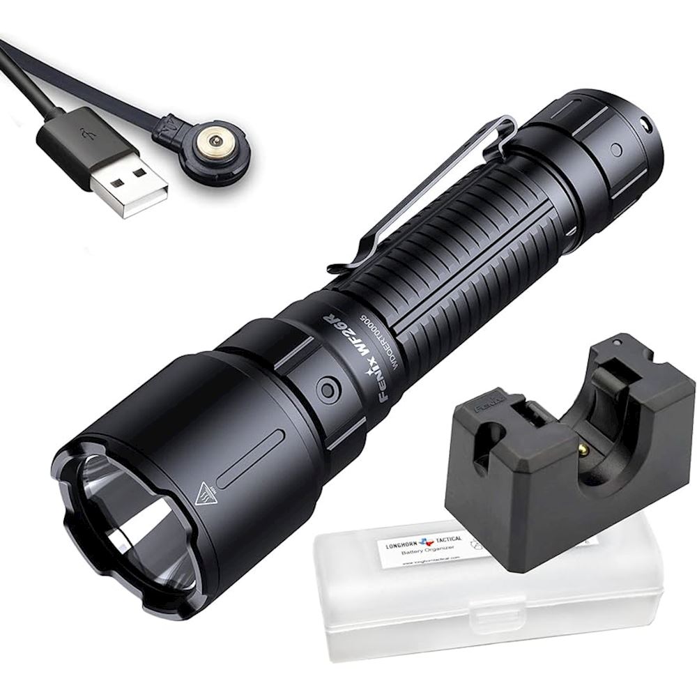 Torcia LED Potente Wixann 1000 Lumen - 3 Modalità (Forte/Medio/Strobo), 49 Cm, IPX6, Alimentazione A Batterie AA - Per Campeggio, Emergenze Ed Escursionismo