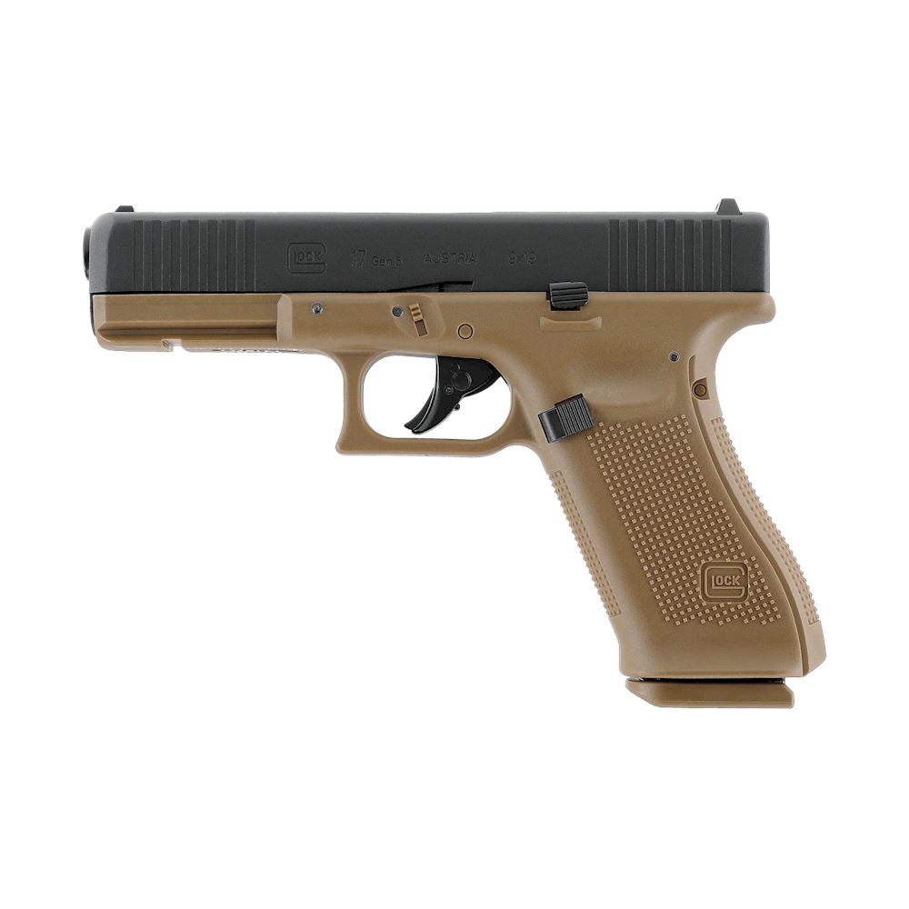 GLOCK G17 GEN.5 CO2 CAL.4,5MM BLACK/TAN CO2 PISTOLS - IlSemaforo