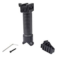 Bipiede Con Impugnatura A Y Per Airsoft - Estendibile Da 16 A 22 Cm, Per Picatinny 20 Mm