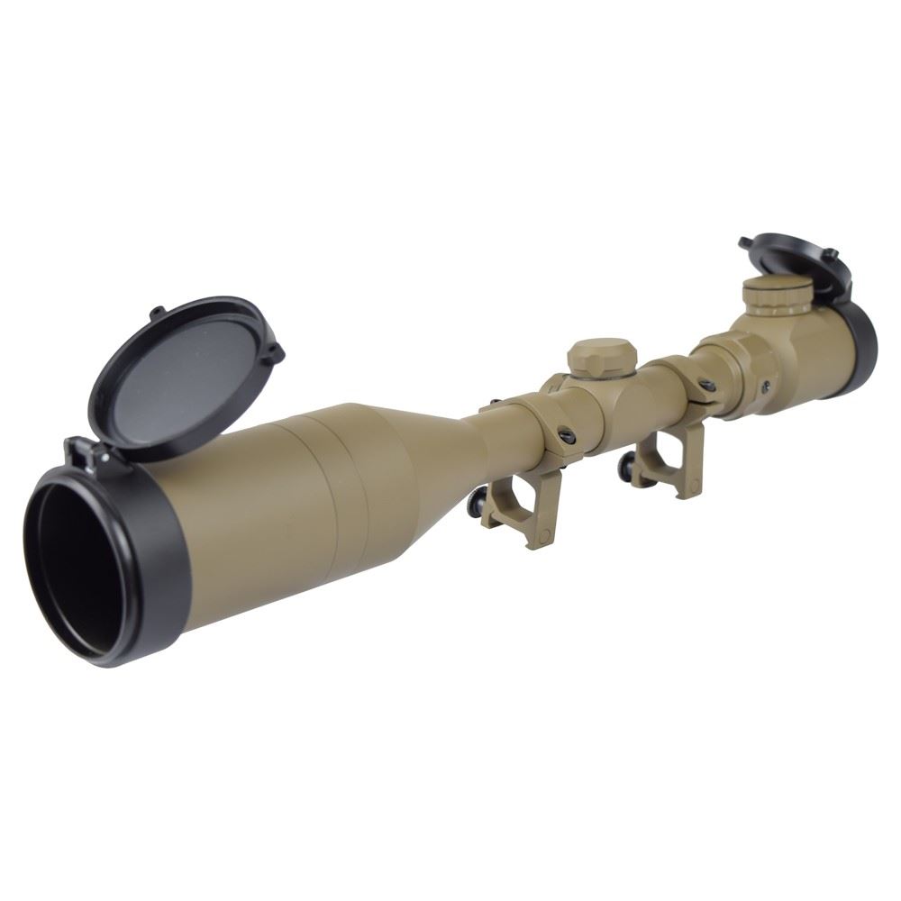 ILLUMINATED SCOPE 3x-9X ZOOM 50mm LENS TAN SCOPES/OPTICALS