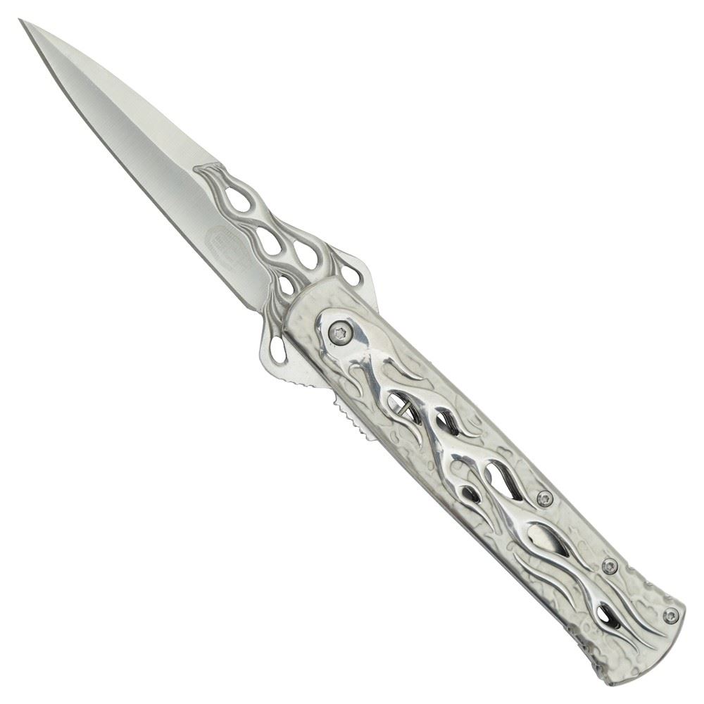 Coltello A Lama Fissa Marbles RG004H | Bianco, Unisex, Con Cordino Paracadute 7 Fili 30 Mt Urban Camo