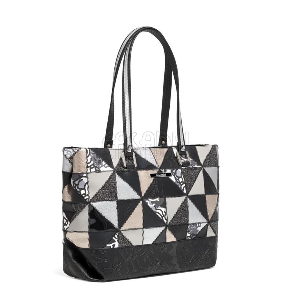 Shopper Bag Braccialini Line Lola Patch B13514 Black Bags - Vendita borse  in pelle e accessori moda a Coriano di Rimini - Pelletteria Casadei