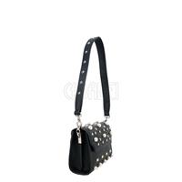 Borsa a Spalla Piccola con Tracolla Ermanno Scervino Linea New Conny  12400544 Black product - Vendita borse in pelle e accessori moda a Coriano  di Rimini - Pelletteria Casadei