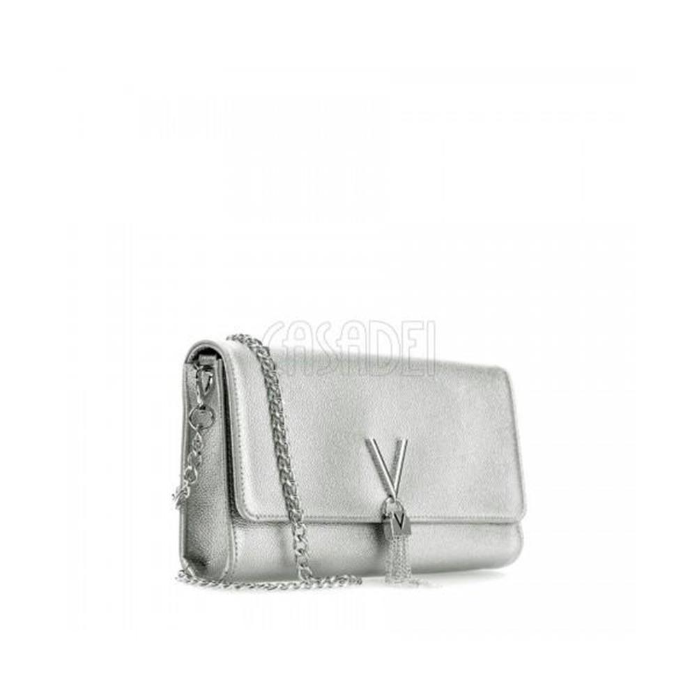 Valentino Bags Divina Foldover Tassel Detail Cross Body Bag in Black