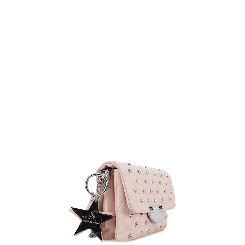 Borsa Donna Tracollina in Vera Pelle Made in Italy Rosa Vera Pelle Mar-  CommercioVirtuoso.it