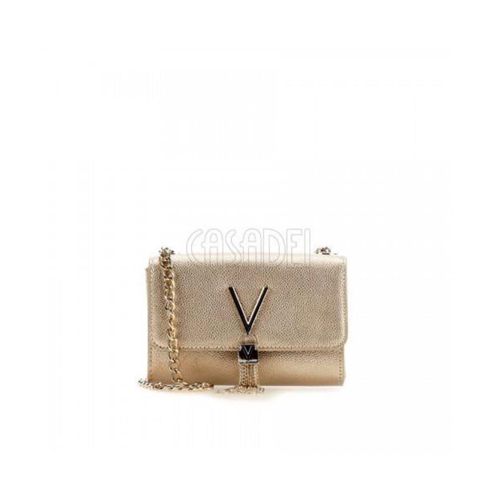 Clutch Small Shoulder bag Valentino By Mario Valentino VBS1R403G Gold Bags Vendita borse in pelle e accessori moda a Coriano di Rimini Pelletteria Casadei