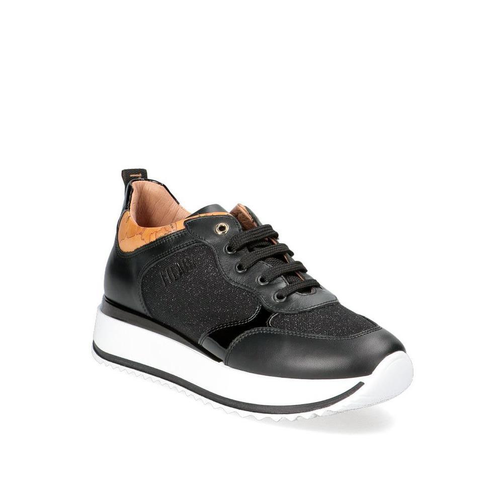 Sneakers Donna Alviero Martini I^ Classe N1018 0490 Pelle e glitter nero  Scarpe - Vendita borse in pelle e accessori moda a Coriano di Rimini -  Pelletteria Casadei