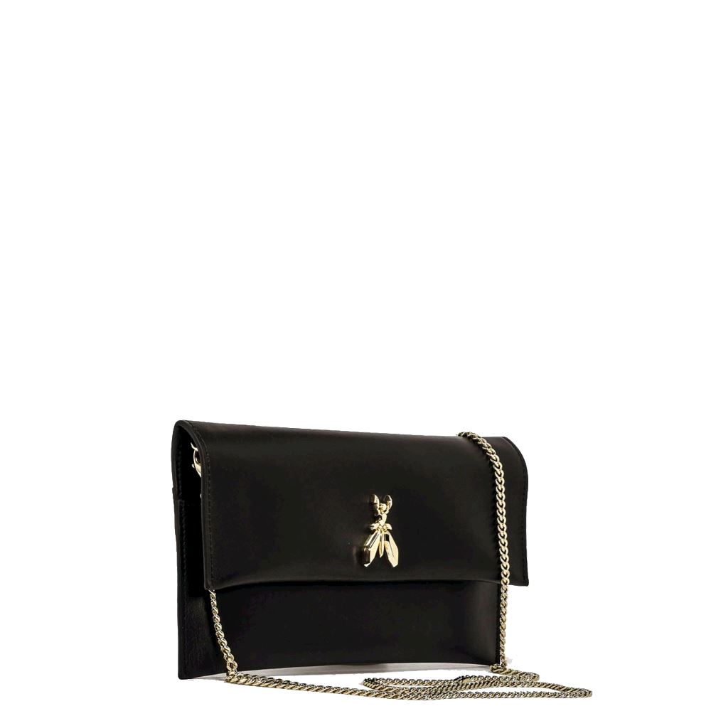 Patrizia Pepe leather clutch bag CB5460/LO11 K118 Black