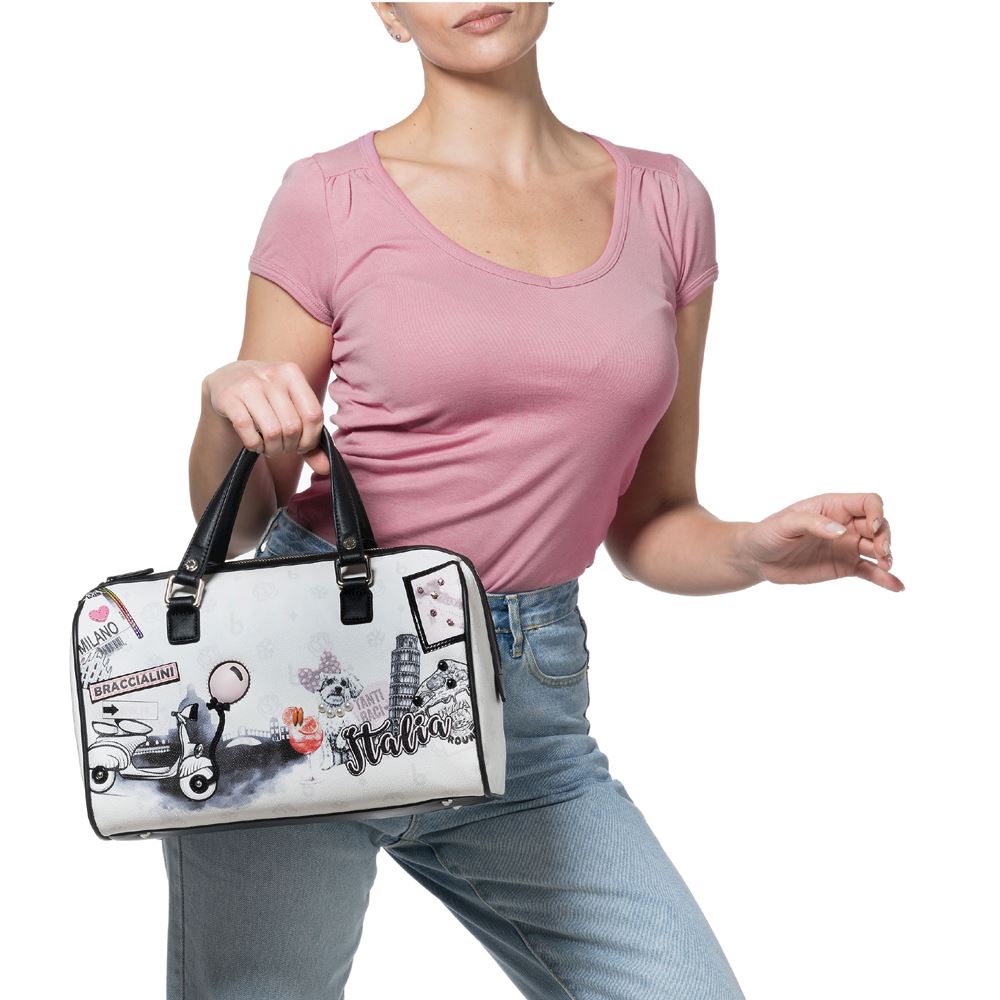 Borsa Braccialini art B16404 bauletto cartolina Italia con tracolla –  Kocoriko