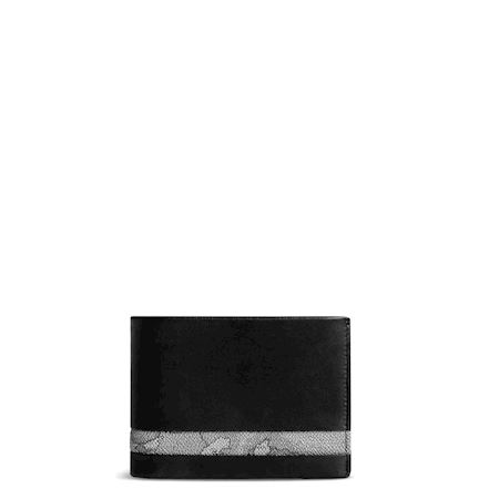 Mauri W2 Men's Black Velvet Embossed Wallet (MAW1005)