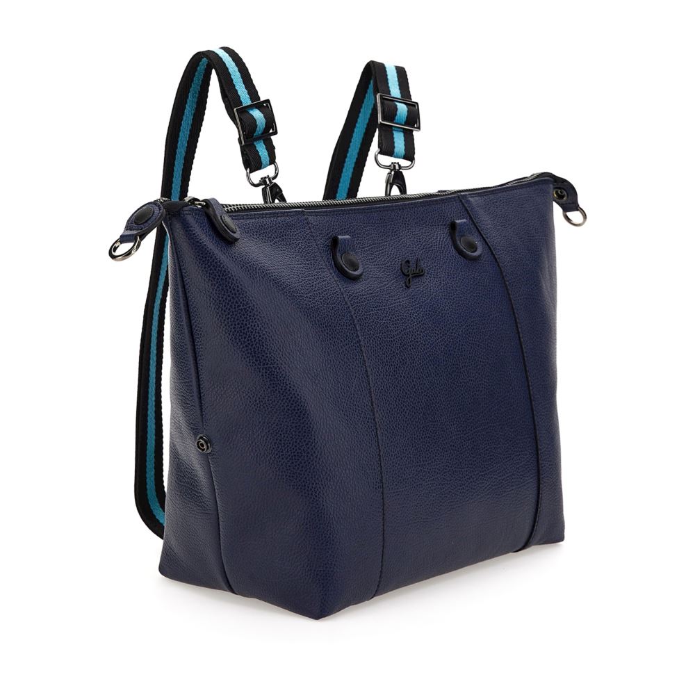 Black and blue bag sale