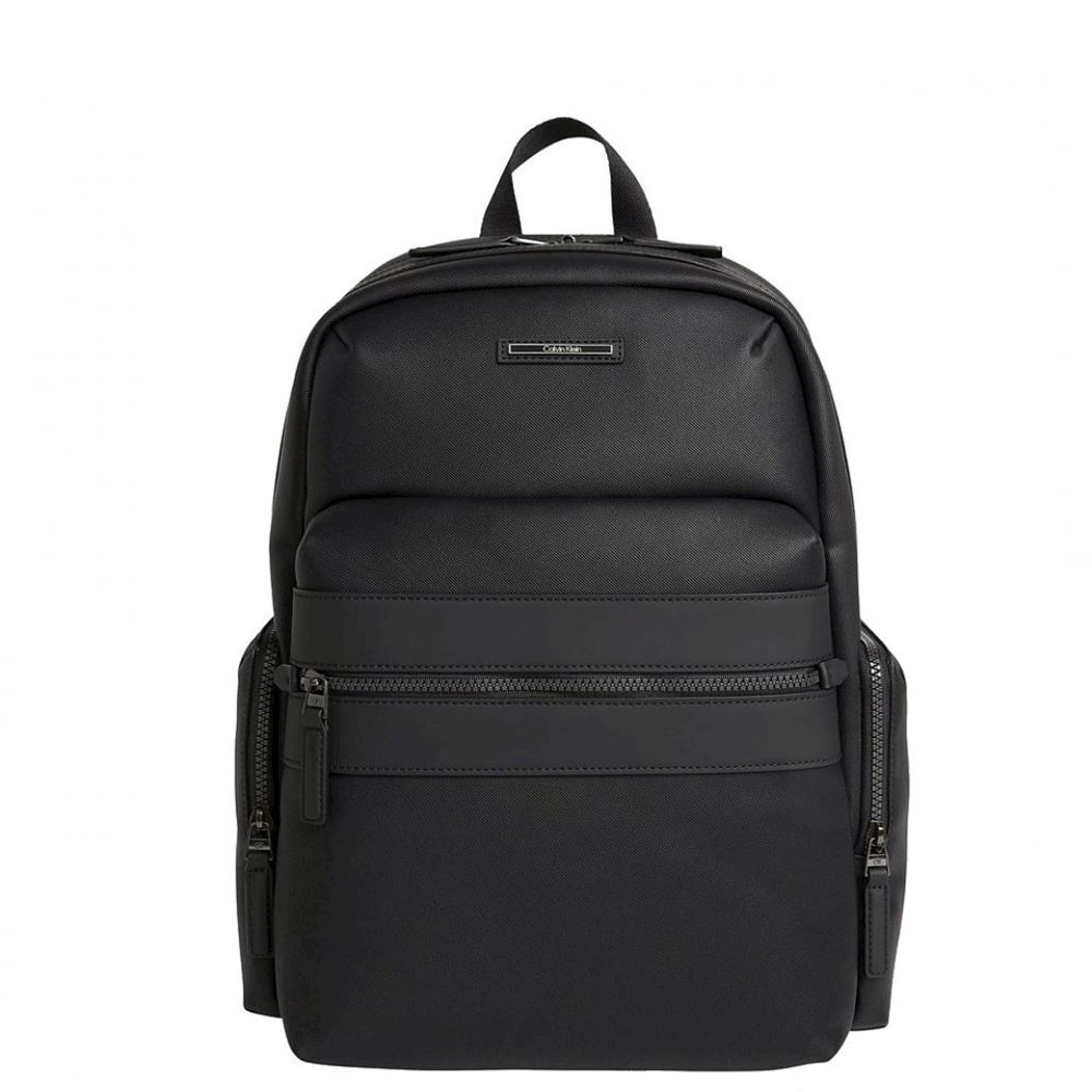 Shop Calvin Klein Canvas Backpack W/Smooth Pu – Luggage Factory