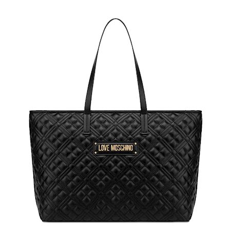 Love Moschino Heart Quilted Leather Crossbody Bag