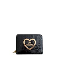 Love Moschino portafoglio donna black : : Moda