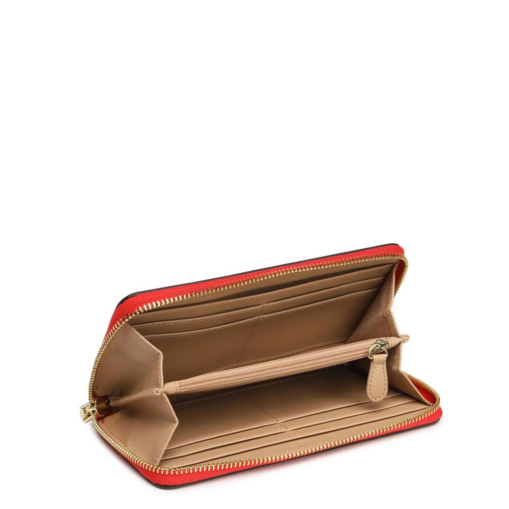 Wallet Zip Around Love Moschino JC5700PP0LLD0500 PU Red