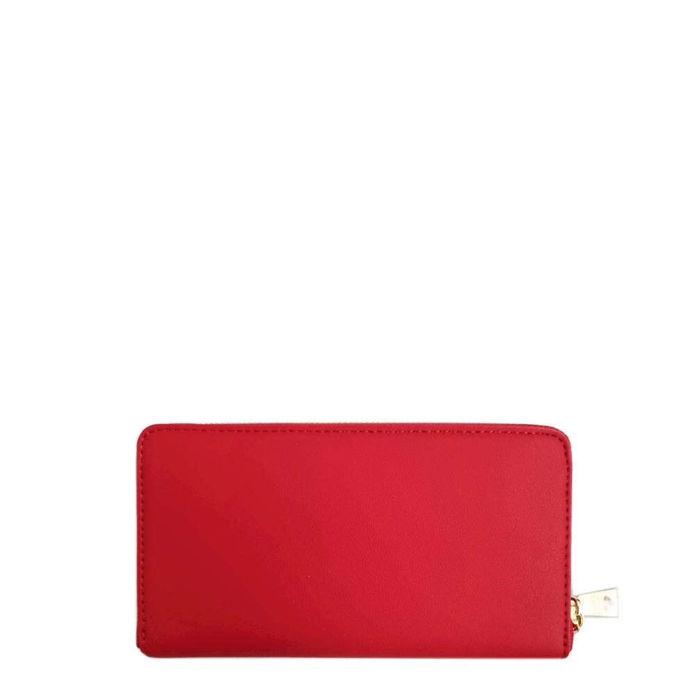 Wallet Zip Around Love Moschino JC5719PP0HKG150A Print Logo Red