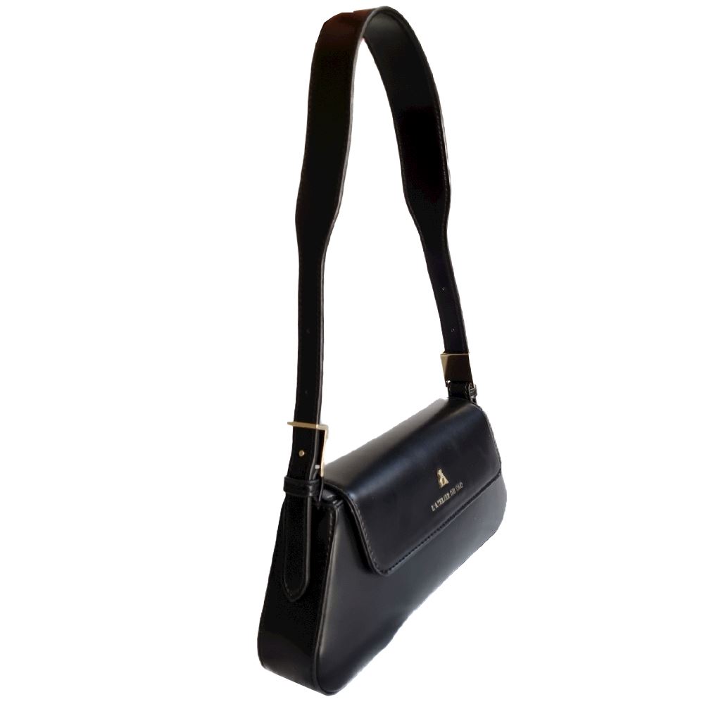 Borsa Donna in pelle nera a spalla/Moda accessori Donna