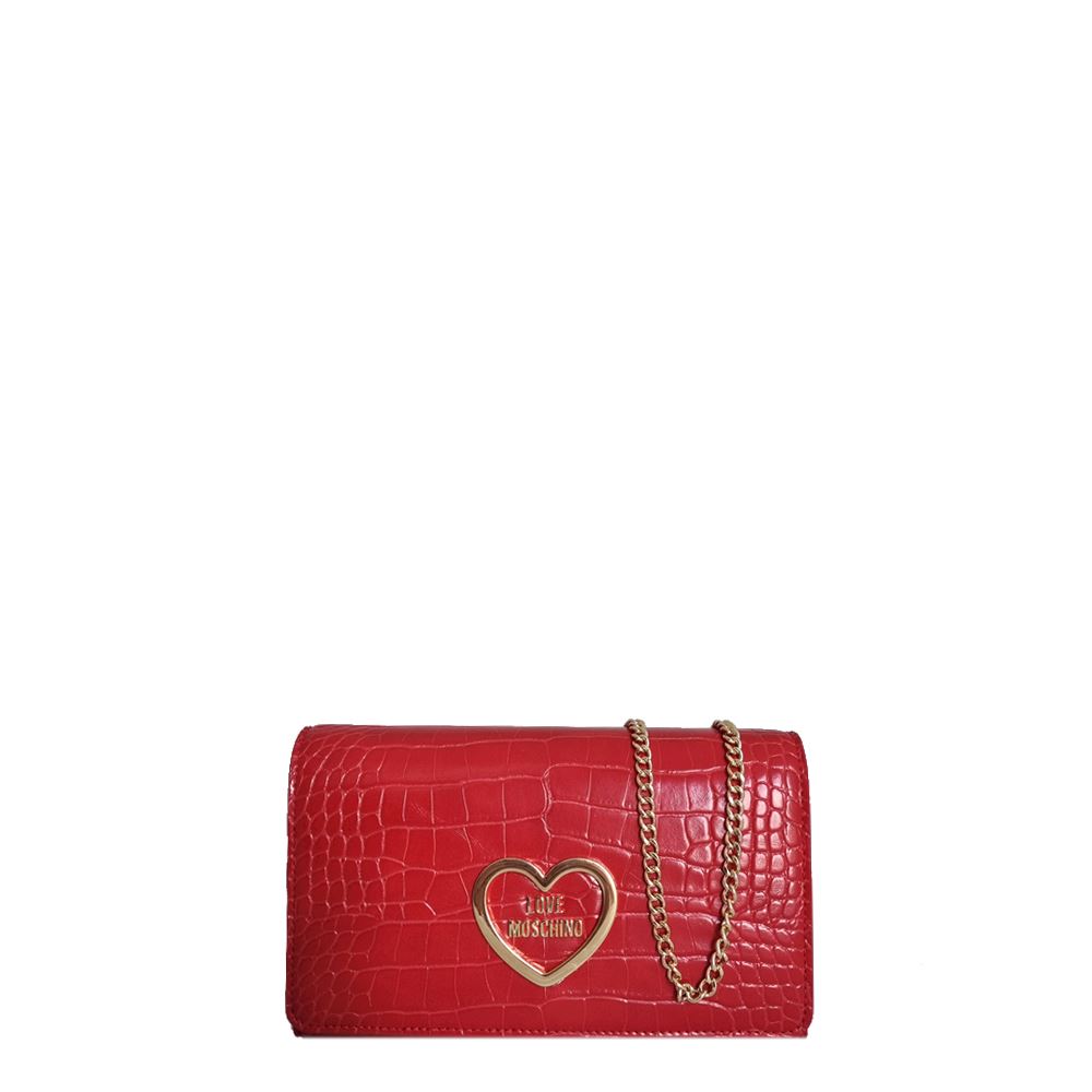 Love Moschino Croc Heart Shoulder Bag | Simply Be