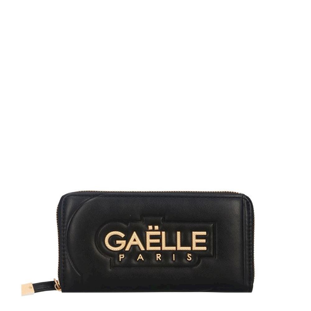 Clutches Gaelle Paris - Branded clutch in black - GBDA1839NERO