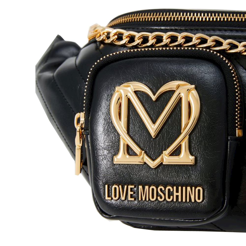 Love outlet Moschino Belt Bag Embossed Tan