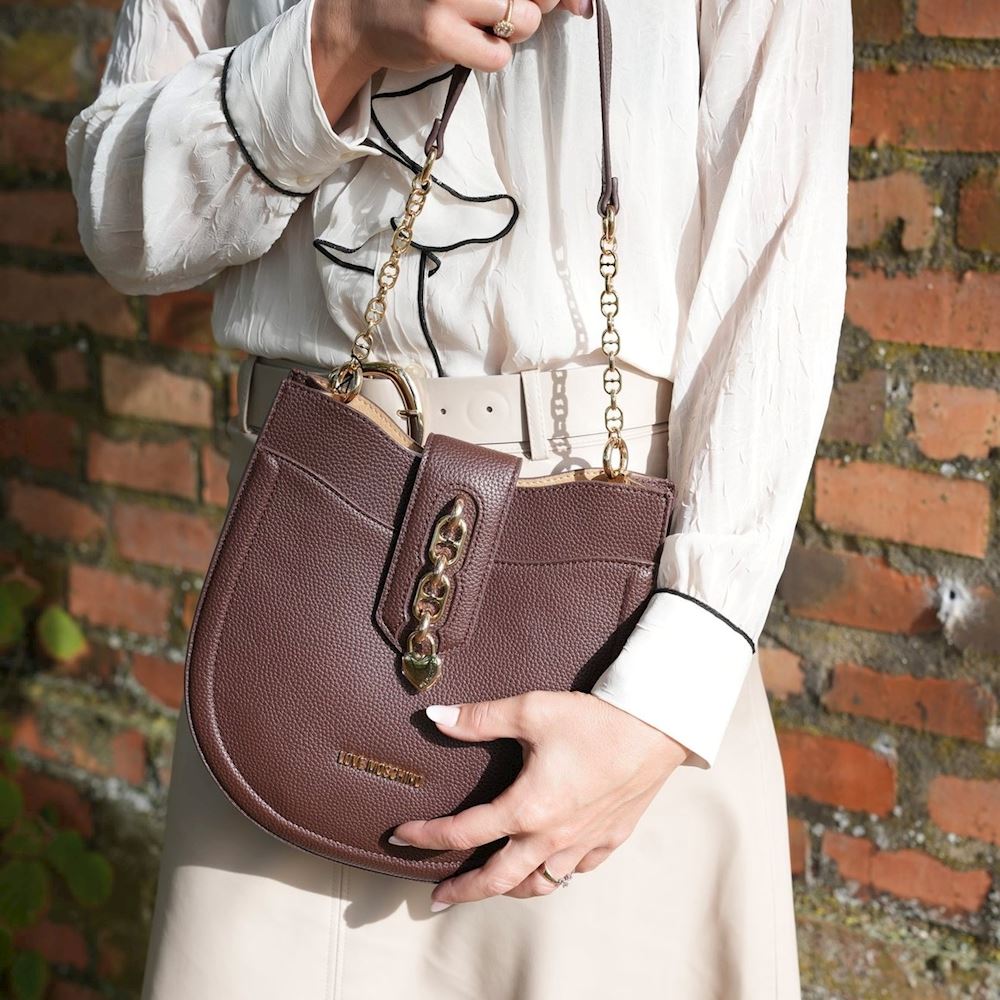 ショルダーバッグ・ポシェット MOSCHINO COUTURE Woman Shoulder bag Brown 75568002 0087 Aeffe_2Farticle_imgs_2FPOLMC41