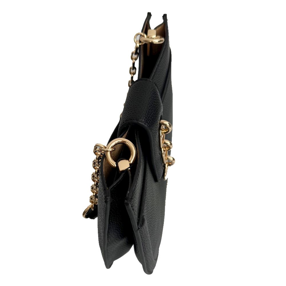 Love Moschino Shoulder Bag Gold Heart Line JC4386PP0LKU0000 Black